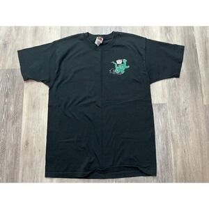 Vintage Y2K Sinclair Dinosaur Gas T Shirt Sturgis Harley Davidson Motorcycles L